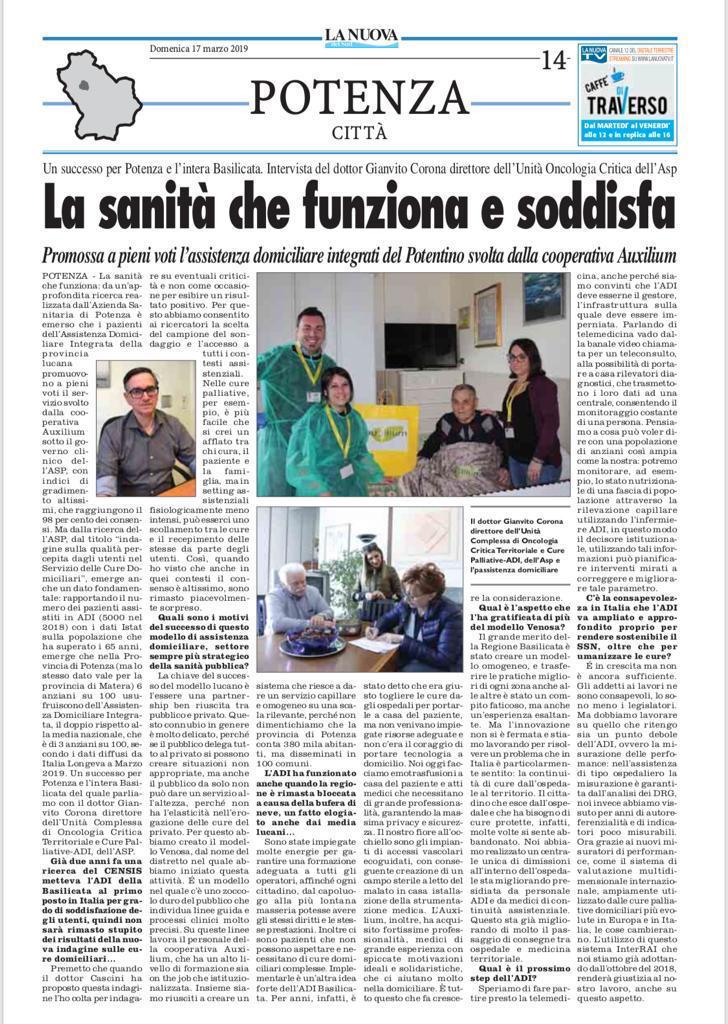 Cooperativa Auxilium, la sanità che funziona
