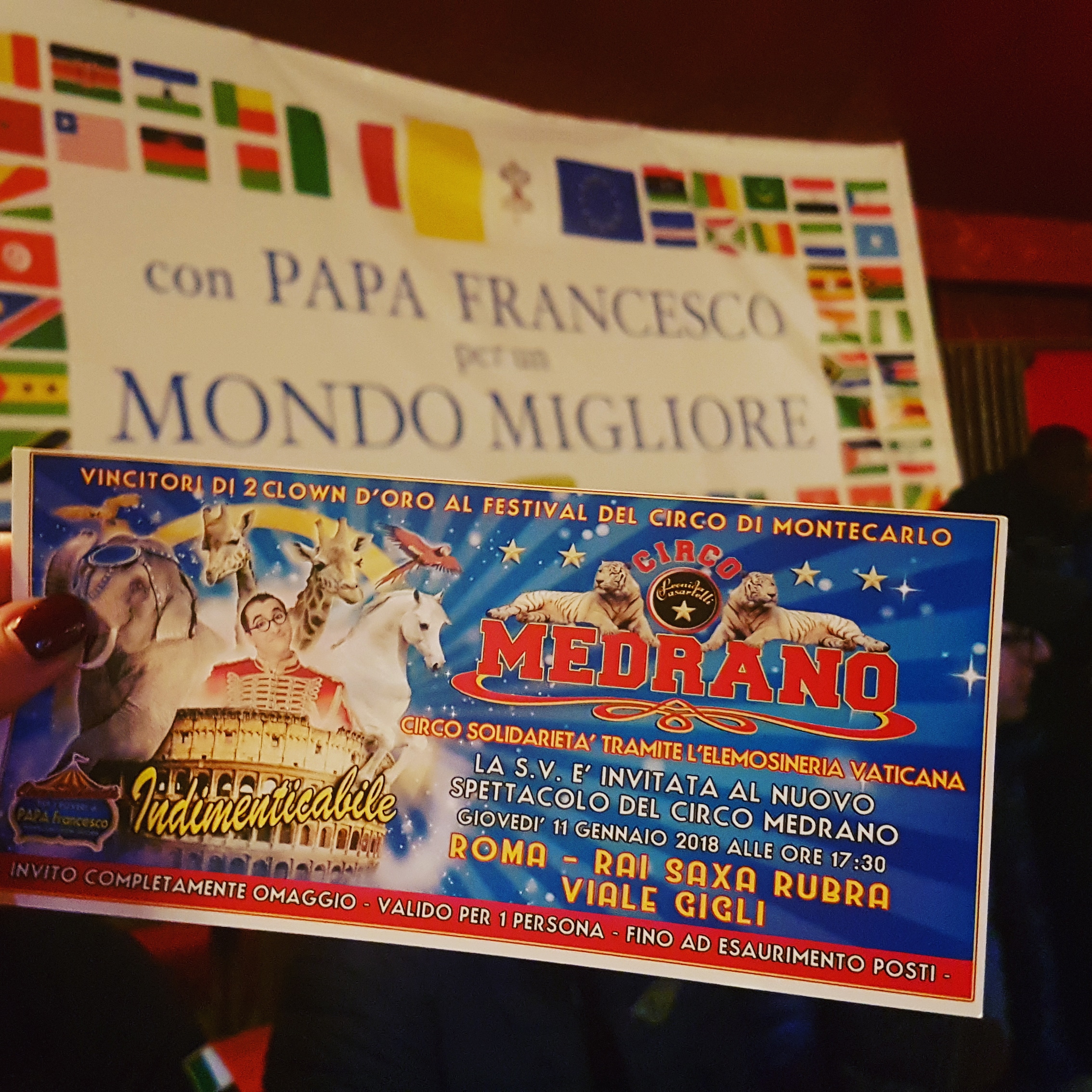La cooperativa Auxilium al circo Medrano grazie a Papa Francesco