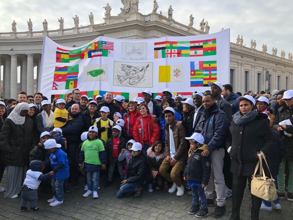 La cooperativa Auxilium partecipa all'Angelus di Papa Francesco