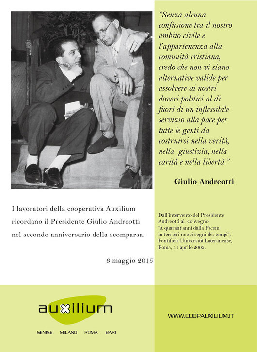 Ricordando il Presidente Giulio Andreotti