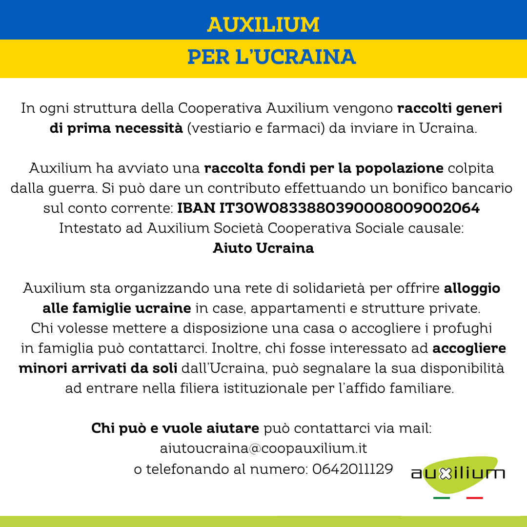 AUXILIUM PER L’UCRAINA