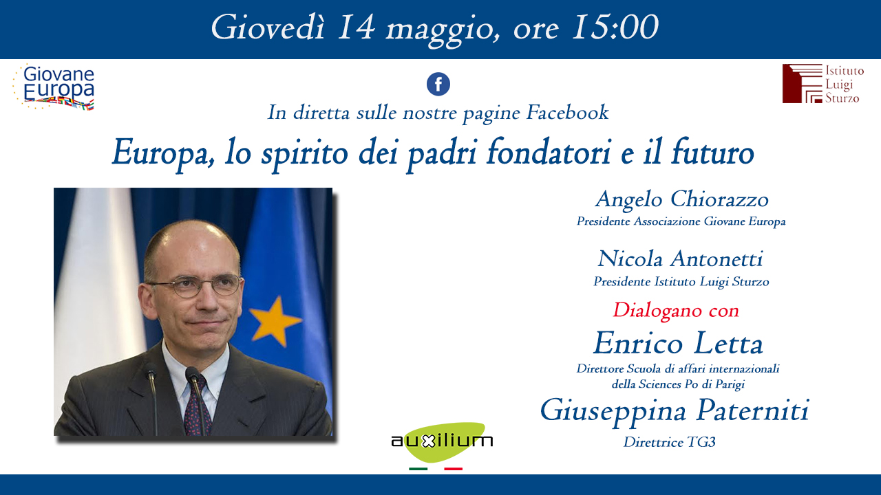 L'incontro con Enrico Letta - Europa, lo spirito dei padri fondatori e il futuro
