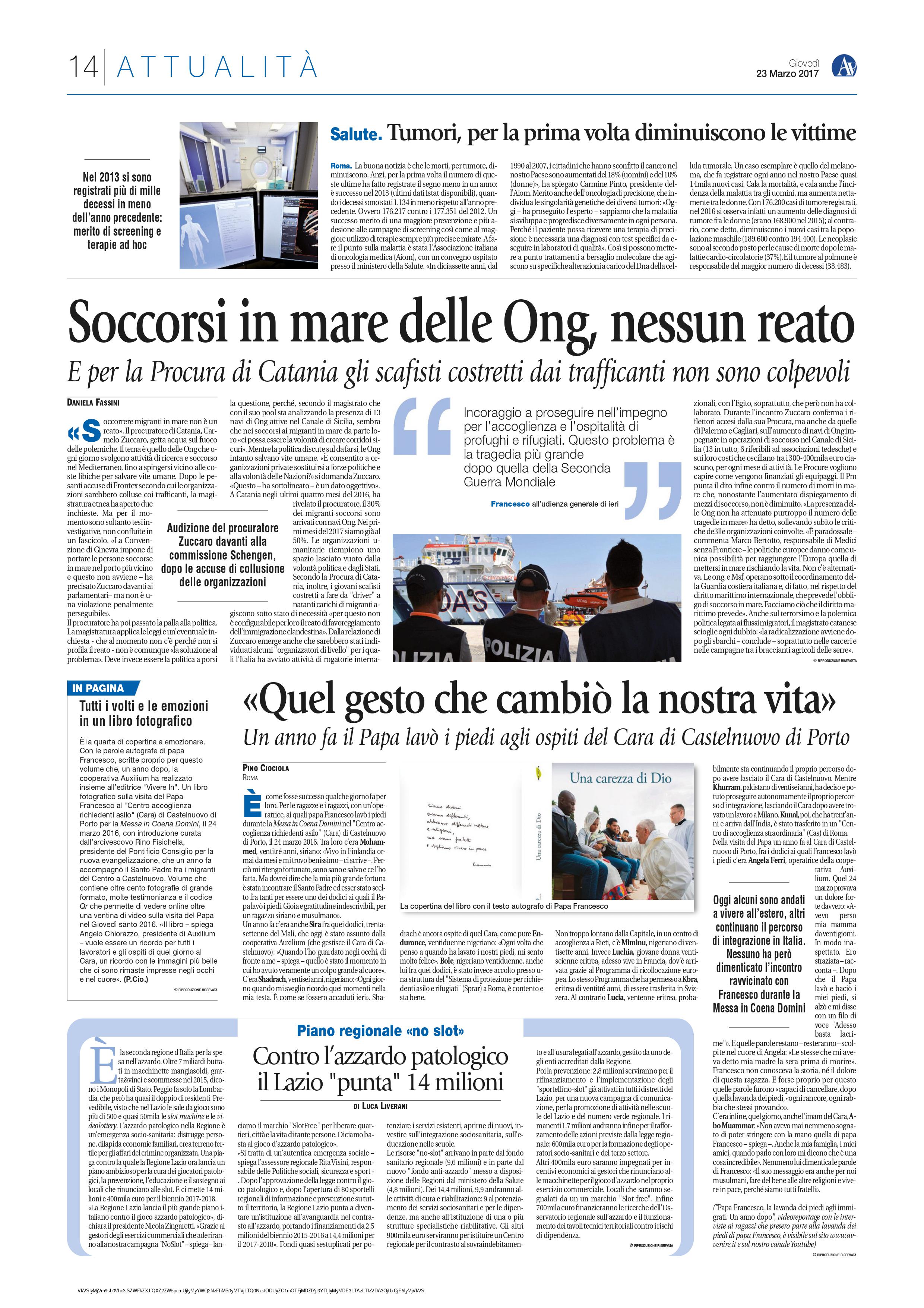 «Quel gesto che cambiò la nostra vita»